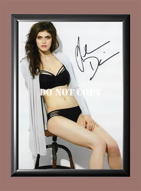 Alexandra Daddario Signed Autographed Photo Poster A4 8 3x11 7 TV1152A4