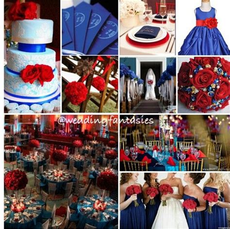 Royal Blue And Red Wedding Red Wedding Theme Blue Red Wedding Blue