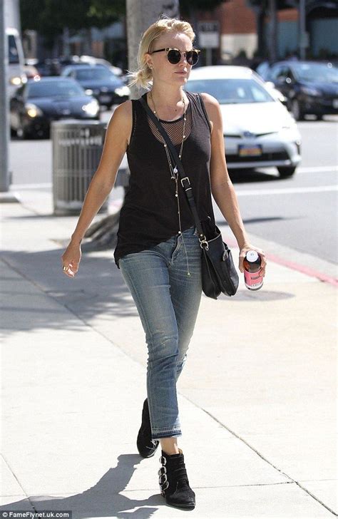 Malin Akerman Looks Svelte And Stunning In A Revealing Mesh Vest Top Malin åkerman Svelte