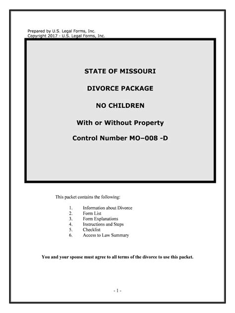 Printable Divorce Papers Missouri Printable World Holiday