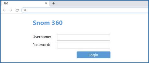 Snom 360 Default Login Ip Default Username And Password