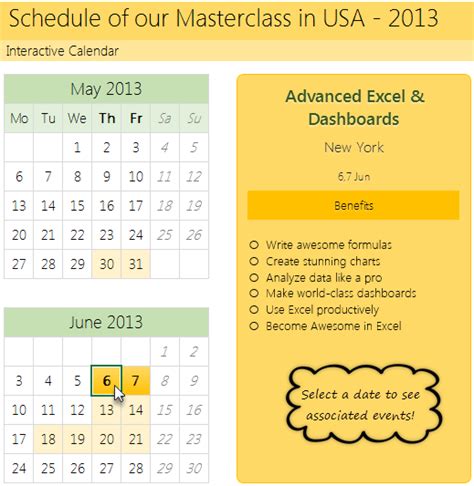 How To Create A Dynamic Calendar In Excel Using Vba Go Calendar
