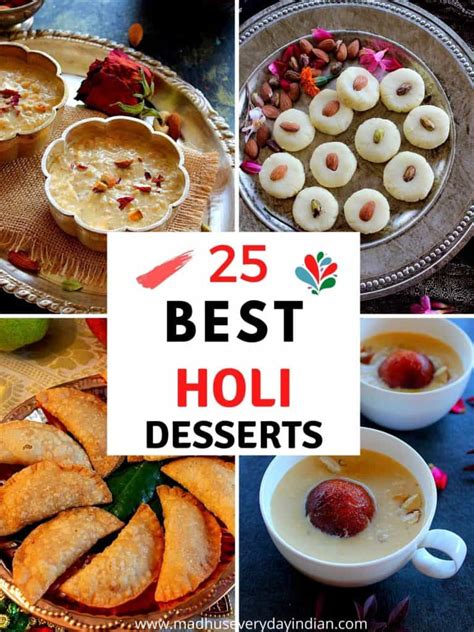 15 Easy Holi Sweet Recipes Collection Of Hoili Madhus Everyday Indian