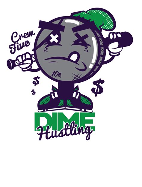 Dime Hustling By Jason Arroyo Via Behance Cartoon Logo Cartoon Art