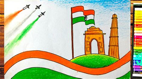 Republic Day Easy Drawing Independence Day Drawing Easy India Flag My Xxx Hot Girl
