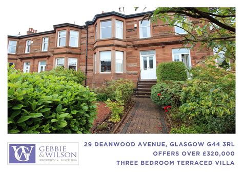 A3 Window Card 29 Deanwood Avenue Glasgow Gebbie And Wilson