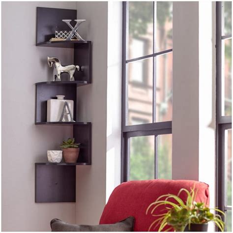 30 Clever Ideas Small Corner Shelves For Living Room Design