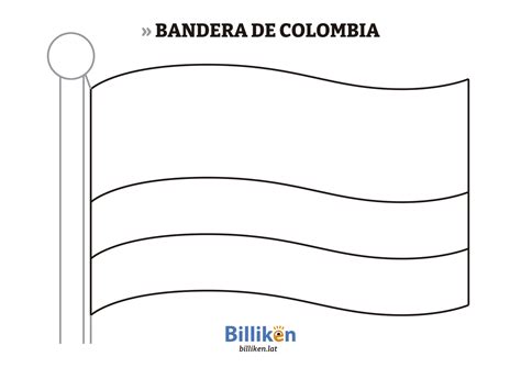 Bandera De Colombia Para Colorear E Imprimir Billiken