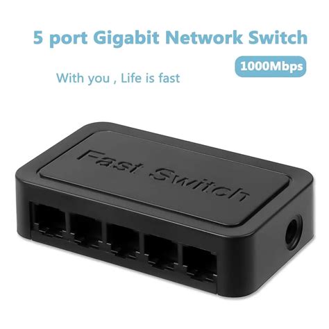 Conmutadores 30 5 Puertos Gigabit Switch Ethernet Splitter Switch Gigabit 101001000mbps Rj45