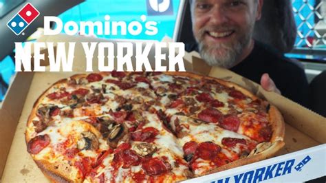 New Dominos 16 New Yorker Pizza Review The Big Pepperoni Sausage