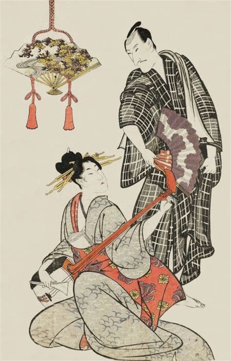 actor and woman ukiyo e woodblock print 1806 japan artist utagawa toyokuni i ” japanese