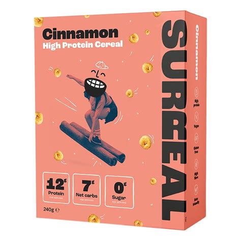 Surreal High Protein Cereal Cinnamon 240g Holland And Barrett