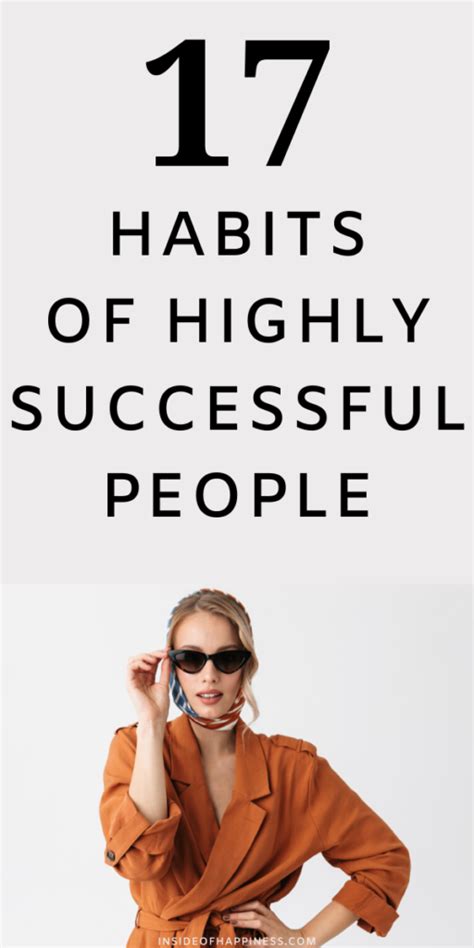 17 Habits Of Highly Successful People Inside Of Happiness