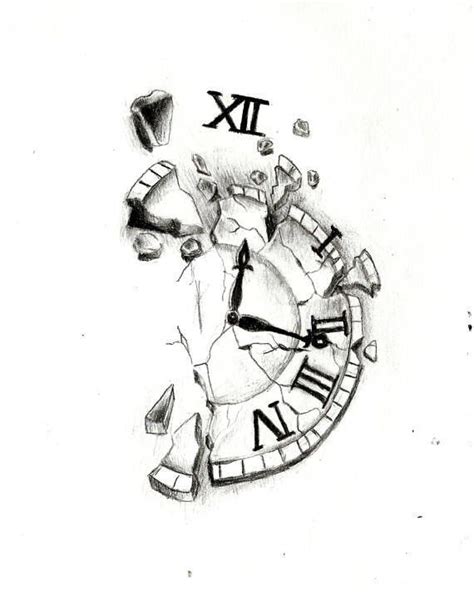 Pin By Rose On Rox Clock Tattoo Design Clock Drawings Tattoo