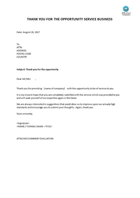 We frequently rely on our business associates to help and support us in various business so there you have it—a list of professional phrases for expressing your gratitude to someone in business. Thank you for the opportunity service business - How to ...