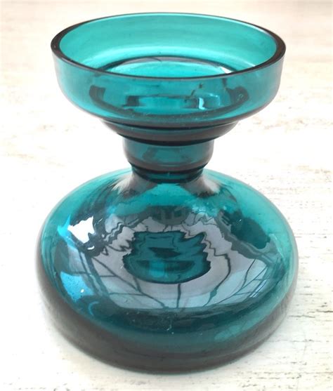 It's got a lovely teal blue color. Vintage Riihimaki Tamara Aladin Vase Turquoise Teal ...