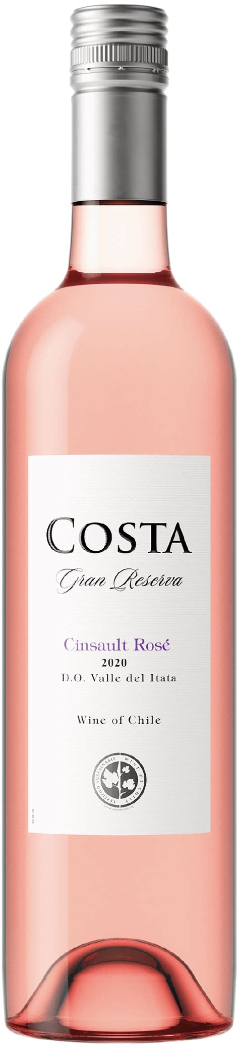 costa gran reserva cinsault rosé 2020 wine table