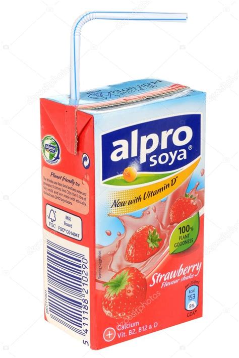Alpro Strawberry Flavoured Soya Drink Stock Editorial Photo © Richardmlee 44830309
