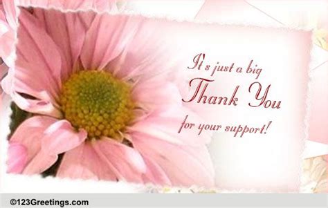 Elegant 77 Thank You Card For Your Support