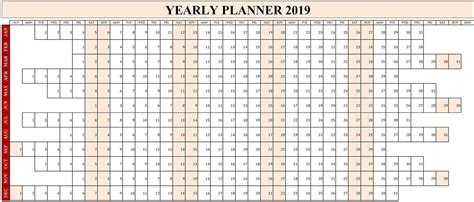 editable yearly calendar