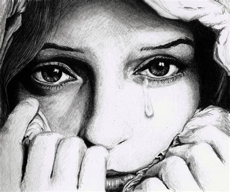 Crying Face Sketch At Explore Collection Of Crying