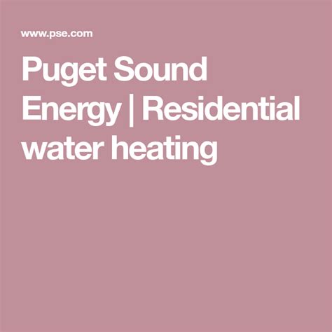 Pugent Sound Water Rebate