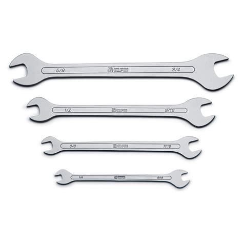 Maxchrome Super Thin Flat Wrenches 4 Piece Sae Capri Tools