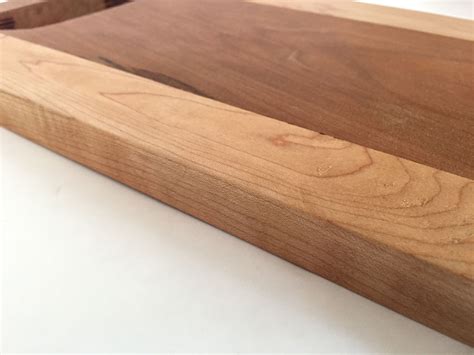 Custom Handcrafted Cherry Maple Wood Cutting Board Serving Board