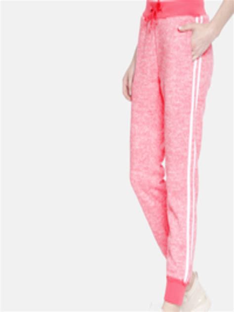 Buy Hereandnow Women Pink Solid Joggers Track Pants For Women 10177981