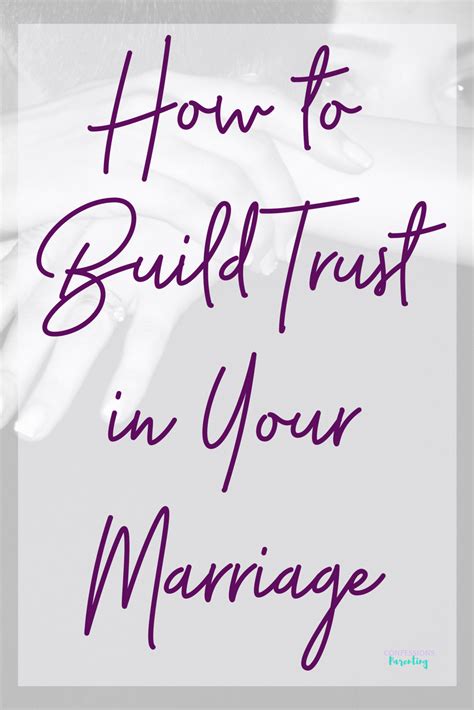 How To Build Trust In Your Marriage Marriage Tips Healthy Marriage Bad Relationship