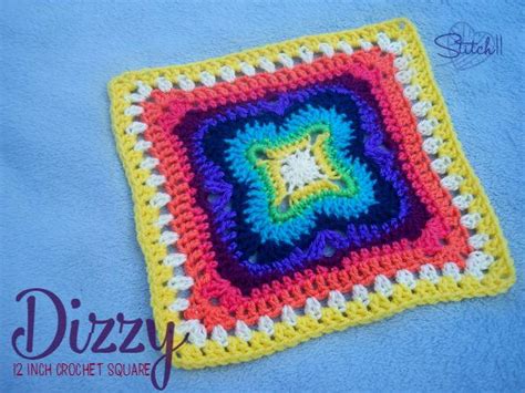 Large And Dizzy Crochet Granny Square