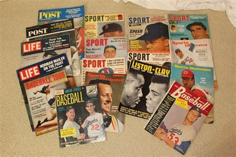 Lot Of 17 Vintage Sports Magazines Sports Illustrated Life Sport