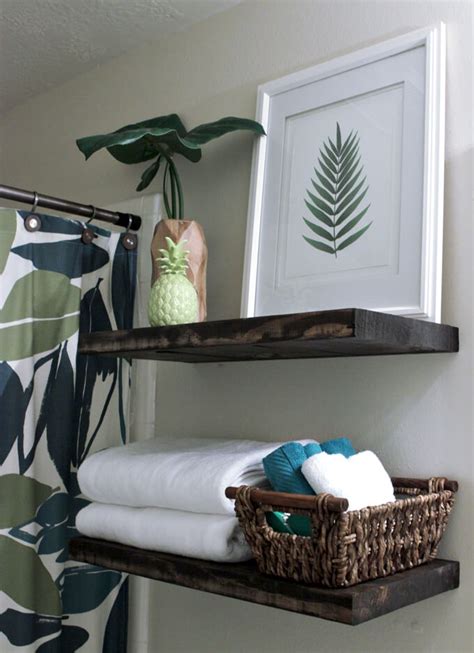 Get free shipping on qualified bathroom shelves or buy online pick up in store today in the bath department. Floating Shelves in Guest Bathroom | Gray House Studio