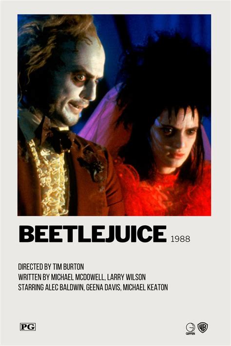 Beetlejuice Polaroid Movie Poster Film Posters Minimalist Movie