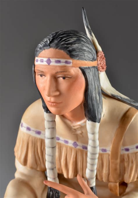 Cybis Porcelain Onodaga Hiawatha Native American Figurine Ebth