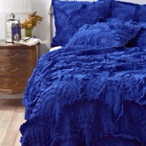 Rivulets quilt, cobalt | pretty things | blue bedding, bedroom decor. Cobalt Blue Bedding | Blue bedding, Home decor, Bed