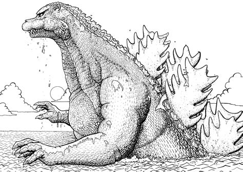 You can download or print them for free on our website. Godzilla coloring pages to download and print for free