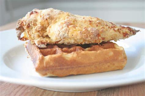 Oven Fried Chicken And Waffles With Maple Gravy The Bakermama