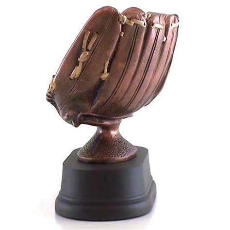 Baseball Glove Trophy Engraved Baseball Display Award 5