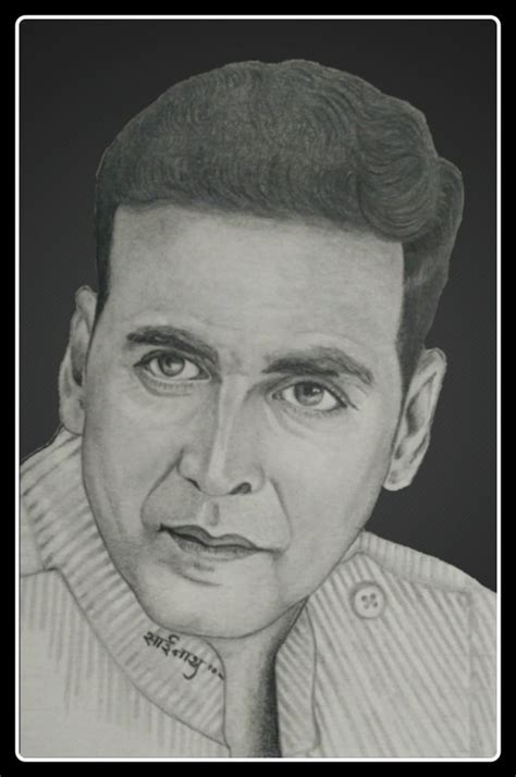 Pencil Sketch Of Akshay Kumar Desi Painters