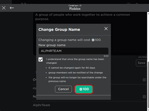 How To Change A Group Name In Roblox
