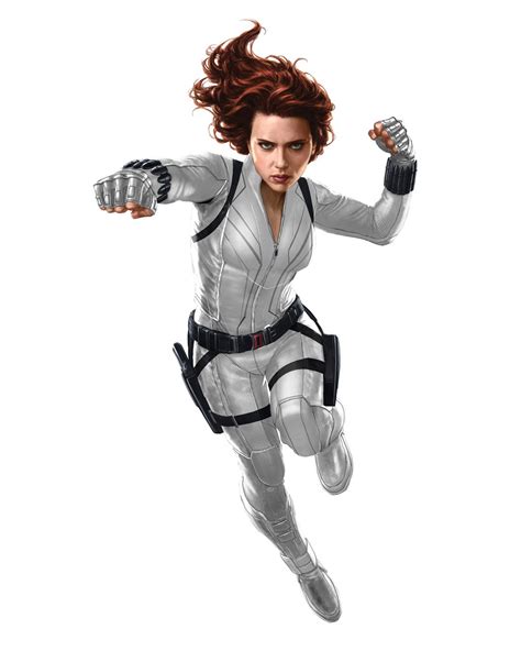 I Made This Concept Art Of Black Widow In The White Suit Can Wait To