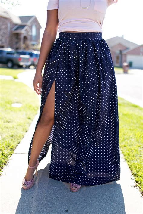 How To Sew A Maxi Skirt With High Split Tutorial Style Sew Me Diy