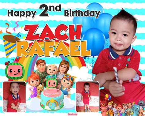 The Post Cocomelon Theme Tarpaulin Layout And Design For Birthday