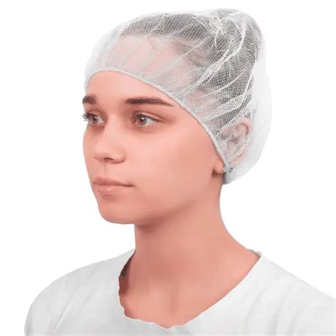 Disposable Hair Nets 24 Inch 100 Pack White Disposable Hair Cover For