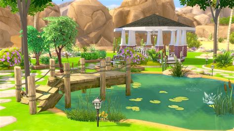 Community Garden The Sims 4 Speed Build Youtube