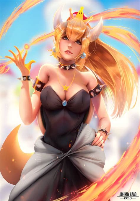 Bowsette By Johnnyazad On Deviantart Fantasy Girl Legend Of Zelda Midna Manga Girl