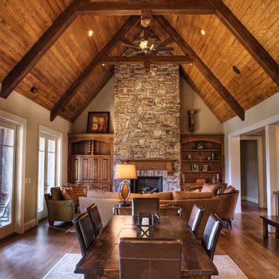 It also has rich hardwood flooring topped with a beige shaggy rug. cathedral ceiling design. | home is where the heart is ...