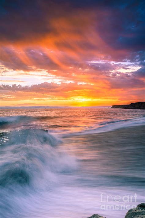 Sunset Beach Santa Cruz California Photograph By Maricel Quesada Fine