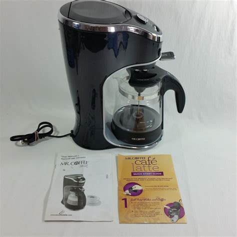 Mr Coffee Cafe Latte Maker Bvmc El1 2 Cup Black For Sale Online Ebay